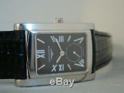 Longines Dolce Vita Gents Watch. L5.655.4. Black Roman Dial. Swiss watch. Quart