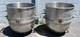 Lot Of (2) Hobart 140 Quart Stainless Steel Industrial Bakery Mixing Bowls