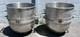 Lot Of (2) Hobart 140 Quart Stainless Steel Industrial Bakery Mixing Bowls
