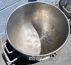 Lot Of (2) Hobart 140 Quart Stainless Steel Industrial Bakery Mixing Bowls