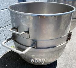Lot Of (2) Hobart 140 Quart Stainless Steel Industrial Bakery Mixing Bowls