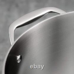 Luxurious 8-Quart Tri-Ply Clad Stainless Steel Stock Pot Induction-Ready &