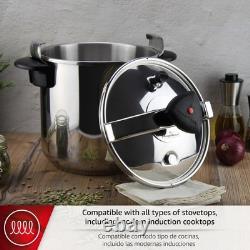 MAGEFESA Star 6.3-Quart Stainless Steel Pressure Cooker Induction Compatible 8
