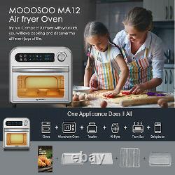 MOOSOO 10.6 Quart Oil-less Electric Air Fryer Oven Dehydrator Rotisserie 1500W