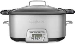 MSC-800 7-Quart 4-in-1 Cook Central Multicooker, Stainless Steel/Black