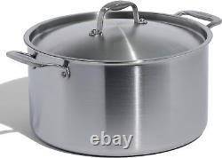 Made In 12 Quart Stainless Steel Stock Pot With Lid 5 Ply Stainless Clad