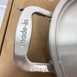 Made In 3.5 Quart Stainless Steel Saute Pan with Lid All 5 Ply Clad NEW