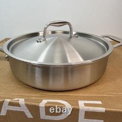 Made In 3.5 Quart Stainless Steel Saute Pan with Lid All 5 Ply Clad NEW
