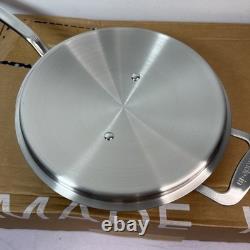 Made In 3.5 Quart Stainless Steel Saute Pan with Lid All 5 Ply Clad NEW