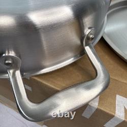 Made In 3.5 Quart Stainless Steel Saute Pan with Lid All 5 Ply Clad NEW