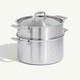 Made In 8 Quart Stainless Steel Stock Pot With Steamer Basket Insert