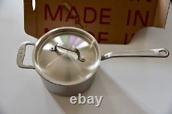 Made In Cookware 4-Quart 5-Ply Stainless Sauce Pan Pot With Lid, Made In Italy