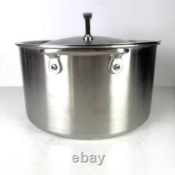 Made In Cookware Stainless Steel Stock Pot 8 QT 5 Ply Stainless Clad With Lid