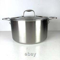 Made In Cookware Stainless Steel Stock Pot 8 QT 5 Ply Stainless Clad With Lid