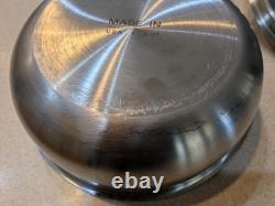 Made In Stainless Steel Saucier Pan with Lid 3 Qt Multi-Clad Cookware