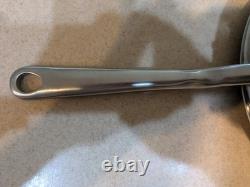 Made In Stainless Steel Saucier Pan with Lid 3 Qt Multi-Clad Cookware