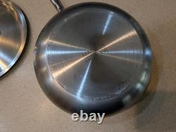 Made In Stainless Steel Saucier Pan with Lid 3 Qt Multi-Clad Cookware