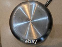 Made In Stainless Steel Saucier Pan with Lid 3 Qt Multi-Clad Cookware