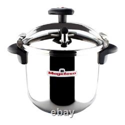 Magefesa Star 12.6 Quart 18/10 Stainless Steel Pressure Cooker