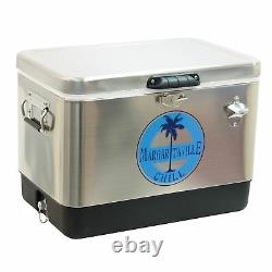 Margaritaville 54 Quart Stainless Steel Portable Cooler with Bottle Opener