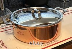 Martha Stewart 6-Quart 3 Ply Stainless Steel & Copper Stock Pot withLid