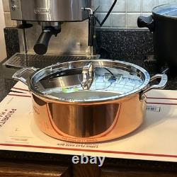 Martha Stewart 6-Quart 3 Ply Stainless Steel & Copper Stock Pot withLid