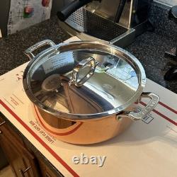 Martha Stewart 6-Quart 3 Ply Stainless Steel & Copper Stock Pot withLid