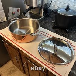 Martha Stewart 6-Quart 3 Ply Stainless Steel & Copper Stock Pot withLid