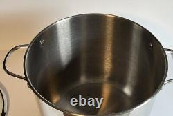 Martha Stewart for Macys 20 Quart Stockpot Stainless Steel Large Pot withGlass Lid