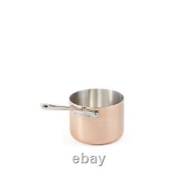 Martha by 2-Quart Stainless Steel Saucepan withLid Copper Exterior/Satin Inte