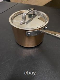 Martha by Martha Stewart 2-Quart Stainless Steel Saucepan withLid Copper New