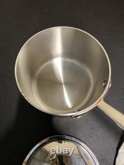 Martha by Martha Stewart 2-Quart Stainless Steel Saucepan withLid Copper New