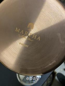 Martha by Martha Stewart 2-Quart Stainless Steel Saucepan withLid Copper New
