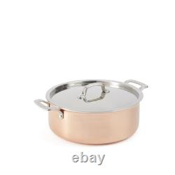 Martha by Martha Stewart 6-Quart Stainless Steel Shallow Stock Pot withLid Co