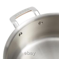 Martha by Martha Stewart 6-Quart Stainless Steel Shallow Stock Pot withLid Co