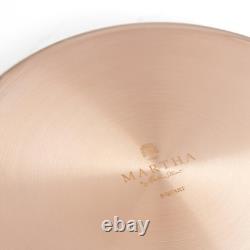 Martha by Martha Stewart 6-Quart Stainless Steel Shallow Stock Pot withLid Co