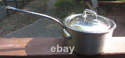 Mauviel 1830 Stainless 3.6 Quart Saucepan with Lid Made in France