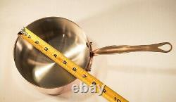 Mauviel 1830 copper 2 quart 6.3 diameter sauce pan with lid