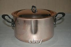 Mauviel M'150c Copper & Stainless Steel 6.4-quart Stock Pot with Lid NEW