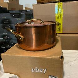 Mauviel M'Heritage M'250B 2.5mm Copper & Stainless Steel Stew Pan, 6.1-Quart