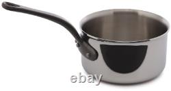 Mauviel Made In France MCook 5 Ply Stainless Steel 1.9-Quart Sauce Pan with