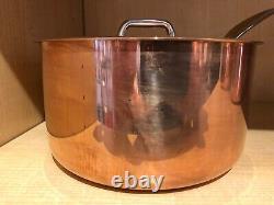Mauviel Triply 1.75 Quart Copper Saucepan with Stainless Steel Handle PLUS Lid