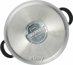Momentum Stainless Steel Nonstick 4-Quart Covered Casserole with Locking Straini