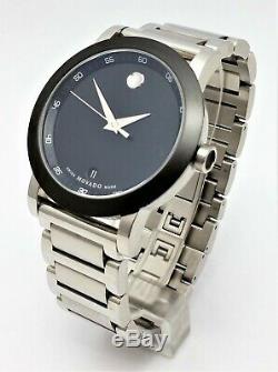 Movado 07.1.14.1145 Museum Men's Swiss Quarts Stainless Steel 42mm Watch Nice