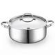 Multi-ply Clad Stainless Steel Stock Pot, 7-quart Pasta Cooking Canning Dutch