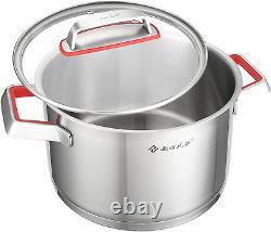 NANFANG BROTHERS 3 Quart Stainless Steel Stock Pot with Glass Lid 316 Food Grade