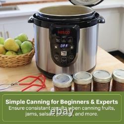 NESCO NPC-9 Electric Pressure Canner 9.5-Quart Stainless Steel Digital Controls