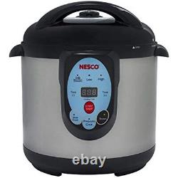 NESCO NPC-9 Smart Electric Pressure Cooker and Canner, 9.5 Quart Stainless Steel