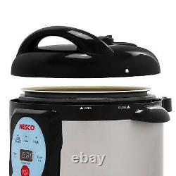 NESCO NPC-9 Smart Electric Pressure Cooker and Canner, 9.5 Quart-Stainless Steel