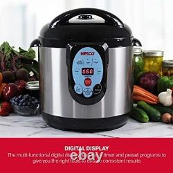 NESCO NPC-9 Smart Electric Pressure Cooker and Canner, 9.5 Quart Stainless Steel